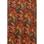 Boho Orange Corak Ribbon Maxi Dress - fabric
