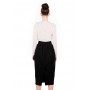Black High Waisted Pleated Skirt