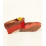 Mocassin red/brown/yellow - sole