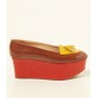Mocassin red/brown/yellow - right