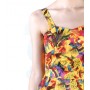 Overall Short Yellow Floral - front detail