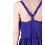 Halter Dress Chiffon Layer Deep Blue - back detail