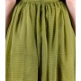 PomPom Dress Lime Green Print - back skirt