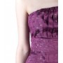 Puff Dress Purple Floral - front detail