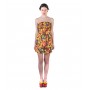 Puff Dress Yellow Floral