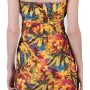 Puff Dress Yellow Floral - back detail