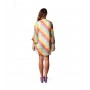 Kimono Jacket in Rainbow Print